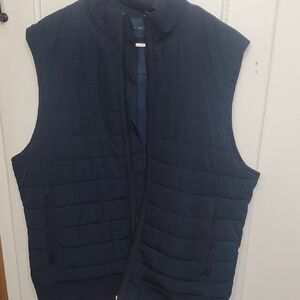 Perry Ellis Dark Blue Quilted Vest